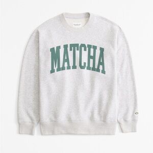 Abercrombie & Fitch Matcha Vintage Sunday crew size large NWT